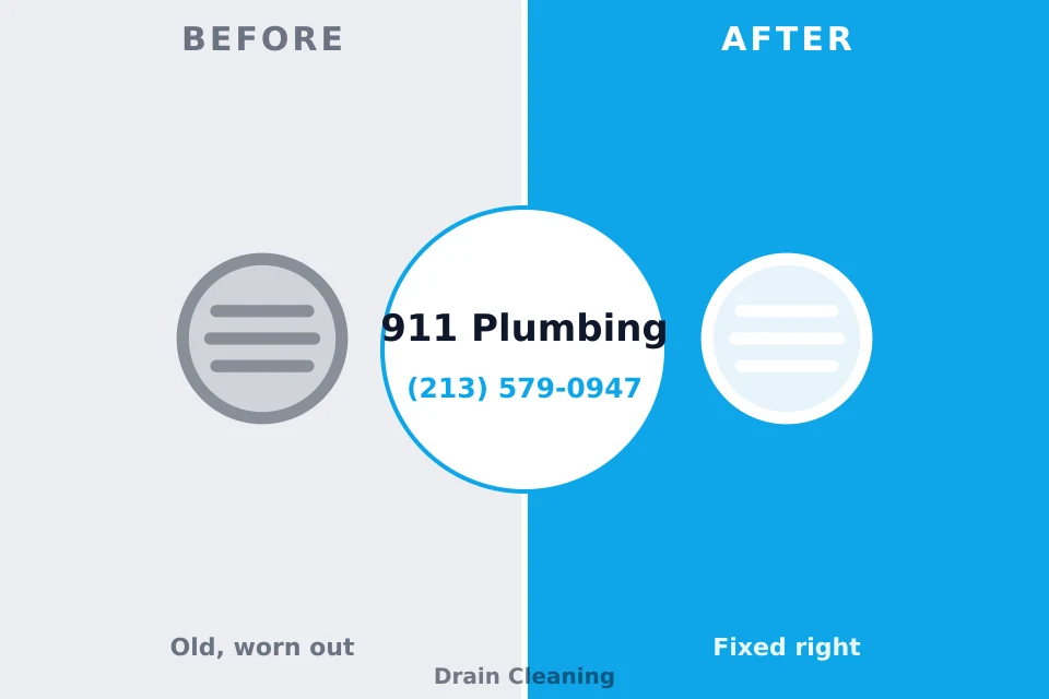 Before and after: plumbing repair Meridian, PA